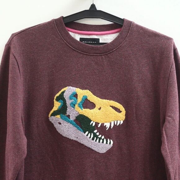 BONOBOS Critter Supersoft Fleece Crew Sweater Embroidered Long Sleeve XL 283442 - Picture 7 of 11